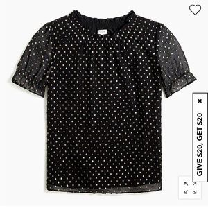 Jcrew Ruffleneck Top